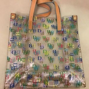 Dooney & Bourke clear logo tote jelly bag